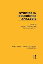 Studies in Discourse Analysis (RLE Linguistics B: Grammar)