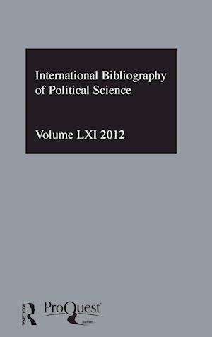 IBSS: Political Science: 2012 Vol.61