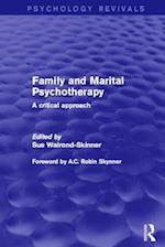 Family and Marital Psychotherapy (Psychology Revivals)