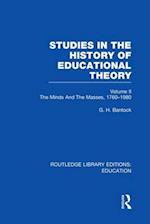 Studies in the History of Educational Theory Vol 2
