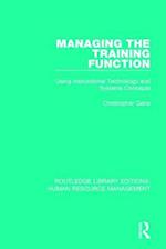 Managing the Training Function