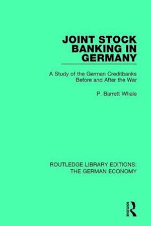 Joint Stock Banking in Germany