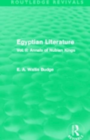 Egyptian Literature (Routledge Revivals)