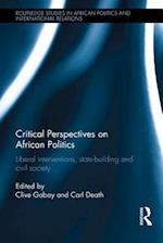 Critical Perspectives on African Politics