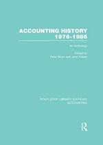 Accounting History 1976-1986 (RLE Accounting)