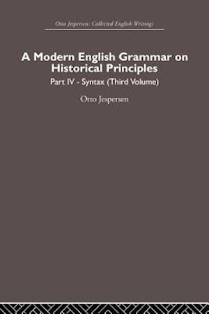 A Modern English Grammar on Historical Principles