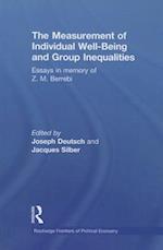 The Measurement of Individual Well-Being and Group Inequalities