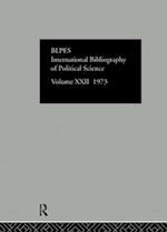 IBSS: Political Science: 1973 Volume 22