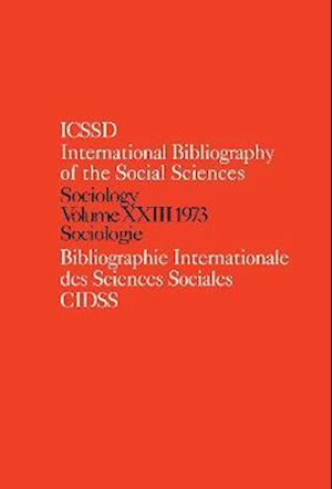 IBSS: Sociology: 1973 Vol 23