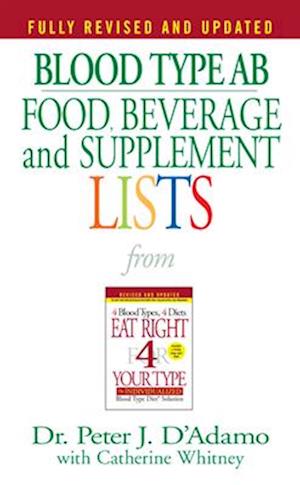 Blood Type AB Food, Beverage and Supplement Lists