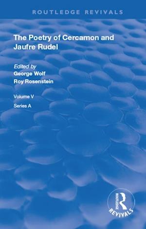 Poetry of Cercamon and Jaufre Rudel