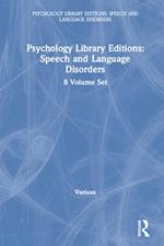 Psychology Library Editions: Speech and Language Disorders