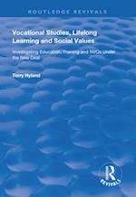 Vocational Studies, Lifelong Learning and Social Values