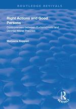 Right Actions and Good Persons
