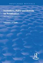 Institutions, Policy and Outputs for Acidification