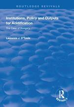 Institutions, Policy and Outputs for Acidification