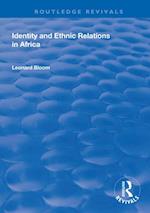 Identity and Ethnic Relations in Africa