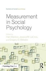 Measurement in Social Psychology