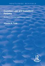 Common Law and Colonised Peoples