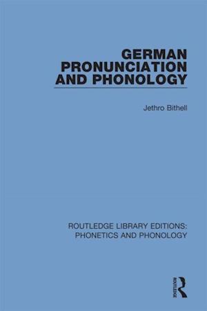 German Pronunciation and Phonology