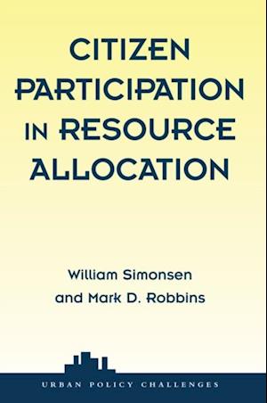 Citizen Participation In Resource Allocation