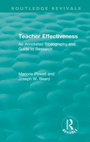 Teacher Effectiveness