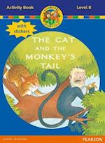 Jamboree Storytime Level B: The Cat and the Monkey's Tail Activity Book with Stickers