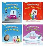 Learn to Read at Home with Bug Club Phonics Alphablocks: Phase 2 - Reception Term 1 (4 fiction books) Pack A