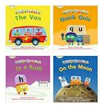 Learn to Read at Home with Bug Club Phonics Alphablocks: Phase 3 - Reception term 2 (4 fiction books) Pack A