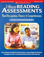 3-Minute Reading Assessments Prehension