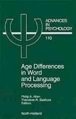 Age Differences in Word and Language Processing