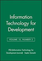 Information Technology for Development, Volume 13, Number 2