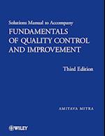 Solutions Manual to Accompany Fundamentals of Quality Control and Improvement 3e