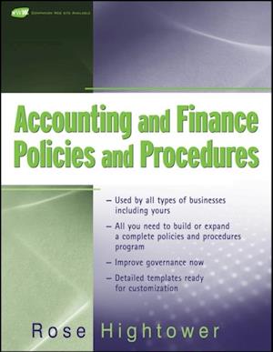 Accounting and Finance Policies and Procedures