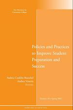 Policies and Practices to Improve Student Preparation and Success