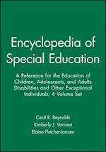 Ency. of Special Edu – A Ref. for the Educ. of Children, Adolescents, & Adults with Disabilities & Other Exceptional Individuals, 4th Edition, SET