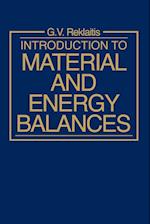 Introduction to Material & Energy Balances