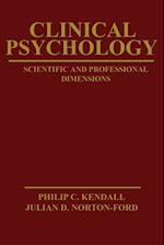 Clinical Psychology – Scientific & Professional Dimensions