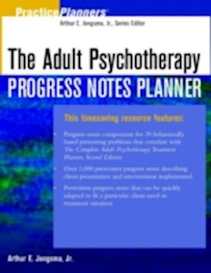 Adult Psychotherapy Progress Notes Planner