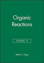 Organic Reactions V13