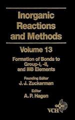 Inorganic Reactions & Methods V13 – Formation of Bonds to Group–I, –II, & –IIIB Elements