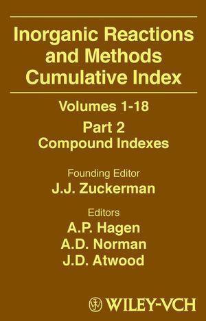 Inorganic Reactions and Methods, Cumulative Index, Part 2