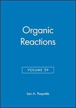 Organic Reactions V39