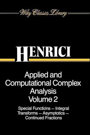 Applied and Computational Complex Analysis V 2 – Spec Funct Integral Trans Asymp