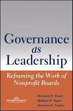 Governance as Leadership – Reframing the Work of Nonprofit Boards