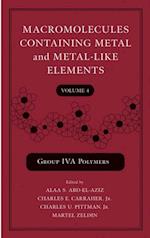 Macromolecules Containing Metal and Metal-Like Elements, Volume 4