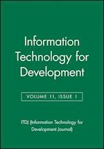 Information Technology for Development – Journal V11 Issue 1