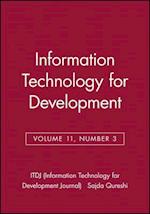 Information Technology for Development, Volume 11, Number 3