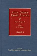 Cooper, G:  Attic Greek Prose Syntax