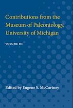 Contributions from the Museum of Paleontology, University of Michigan